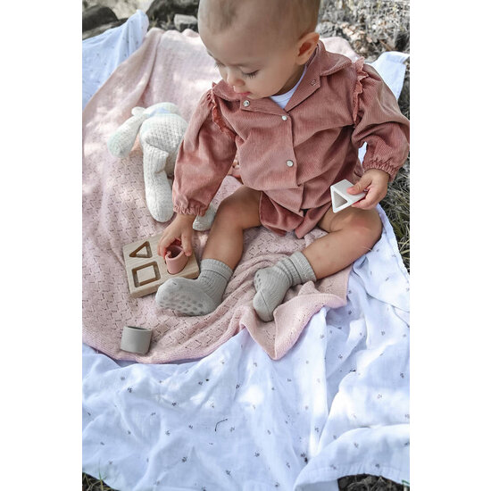 Bamboom Bamboom | Puzzle cœur en bambou et silicone rose