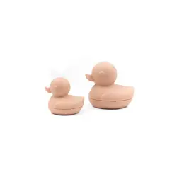 Bamboom | Set de canards en silicone rose pâle