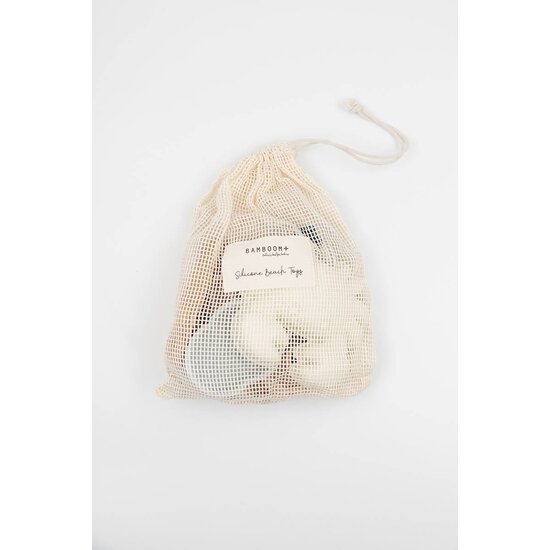 Bamboom Bamboom | Jouets de plage Set de formes Bleu Silicone 5 pièces