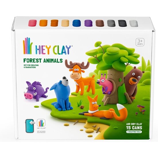 Hey Clay Hey Clay | Pâte à modeler Animaux de la forêt