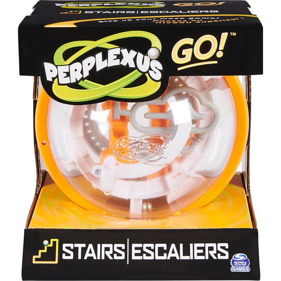 Perplexus Perplexus | GO ! Stairs Compact Et Défi Puzzle Labyrinthe Orange