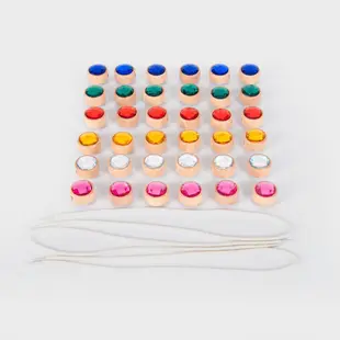 Tickit | Bijoux à enfiler en bois, 36 pièces
