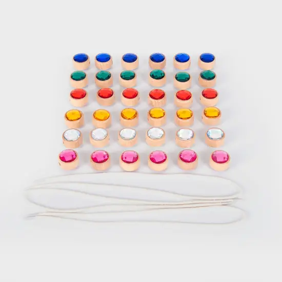 Tickit Tickit | Bijoux à enfiler en bois, 36 pièces