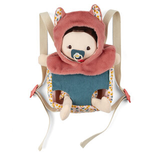 Lilliputiens | Poupée en tissu et porte bébé Jeanne