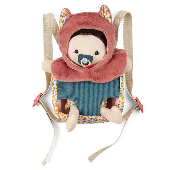 Lilliputiens Lilliputiens | Poupée en tissu et porte bébé Jeanne