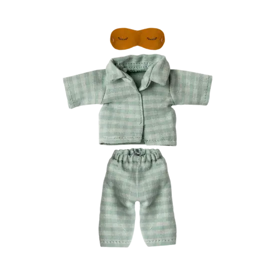 Maileg Maileg | Pyjama Papa souris Menthe/sable