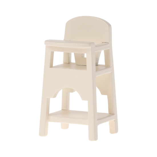 Maileg Maileg | Chaise haute Mouse Blanc cassé