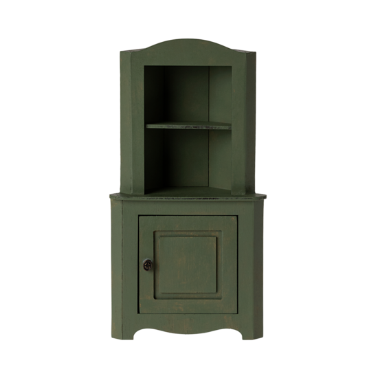 Maileg Maileg | Armoire d'angle miniature vert foncé
