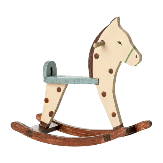 Maileg Maileg | Cheval à bascule Souris tachetée