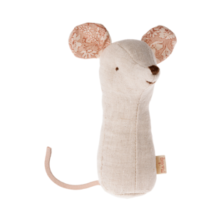 Maileg | Berceuse amis Souris hochet Nature