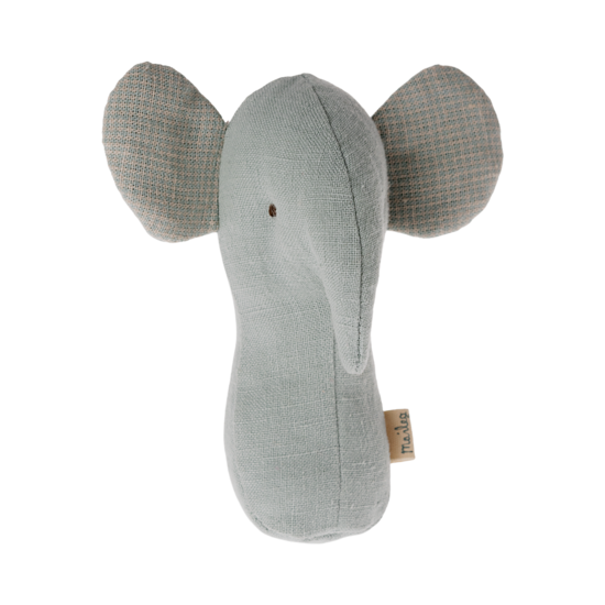 Maileg Maileg | Berceuse amis Hochet éléphant Bleu pâle poussiéreux