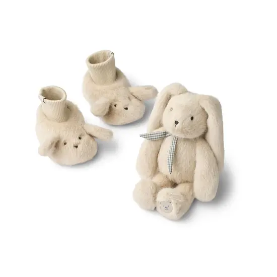 Liewood Liewood | Ensemble cadeau pour bébé Basim en peluche Mist