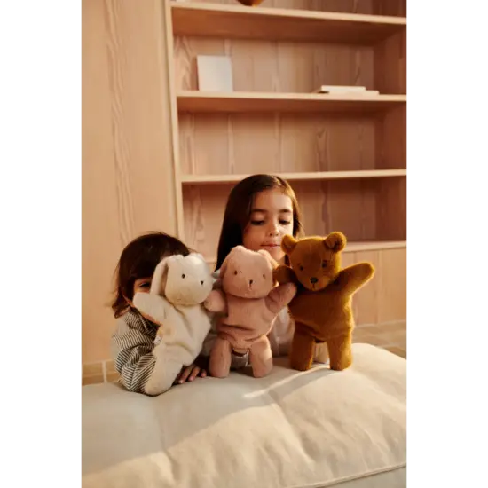 Liewood Liewood | Marionnette à main Honor Bear Caramel doré