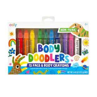 Ooly | Body Doodlers Crayons pour le visage et le corps, lot de 12