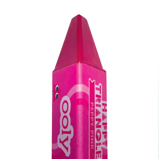 Ooly Ooly | Happy Triangles Jumbo Crayons de couleur, lot de 12