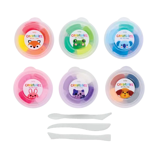 Ooly Ooly | Creatibles Deluxe Luchtdrogende Kleiset Set Van 24 Kleuren