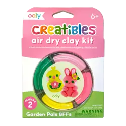 Ooly | Kit de pâte à modeler mini séchant à l'air libre Creatibles Garden Pals BFFs