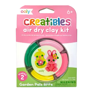 Ooly | Kit de pâte à modeler mini séchant à l'air libre Creatibles Garden Pals BFFs
