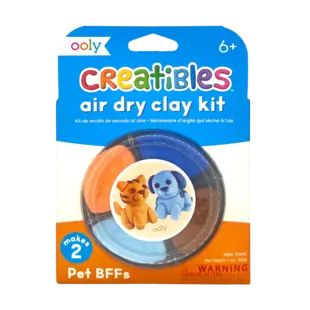 Ooly | Kit de pâte à modeler mini Creatibles séchant à l'air libre Pet BFFs