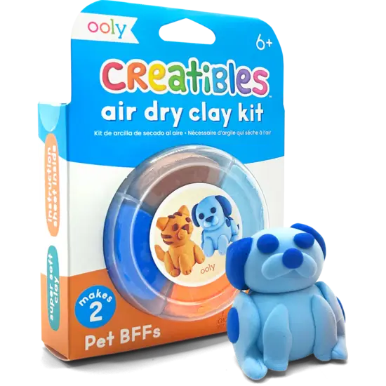 Ooly Ooly | Kit de pâte à modeler mini Creatibles séchant à l'air libre Pet BFFs