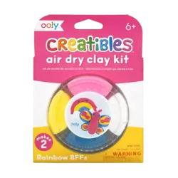 Ooly | Kit de pâte à modeler mini séchant à l'air libre Creatibles - Rainbow BFFs