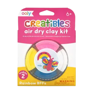 Ooly | Kit de pâte à modeler mini séchant à l'air libre Creatibles - Rainbow BFFs