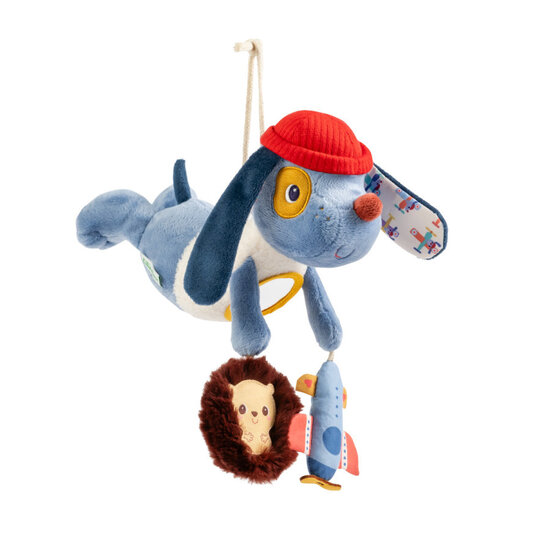 Lilliputiens Lilliputiens | Peluche chien suspendue - Jules Acti-Nomade