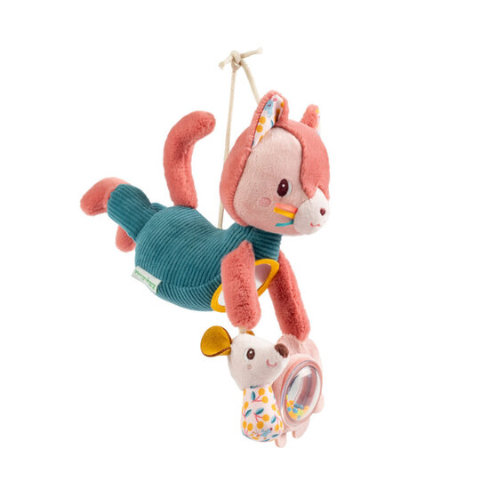 Lilliputiens Lilliputiens | Peluche chat suspendue Jeanne Acti-Nomade