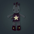 Lilliputiens Lilliputiens | Lena la licorne Glow-In-The-Dark Livre en peluche et tissu