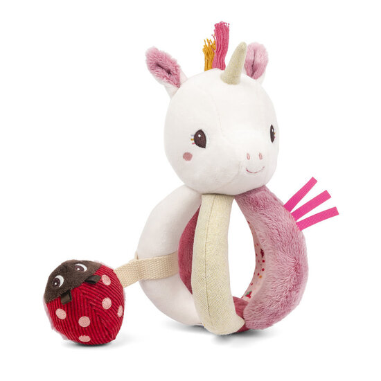 Lilliputiens Lilliputiens | Lena Licorne à hochet avec poignées