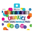 Ooly Ooly | Bâtons de peinture métalliques Chunkies, lot de 6