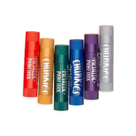 Ooly Ooly | Bâtons de peinture métalliques Chunkies, lot de 6