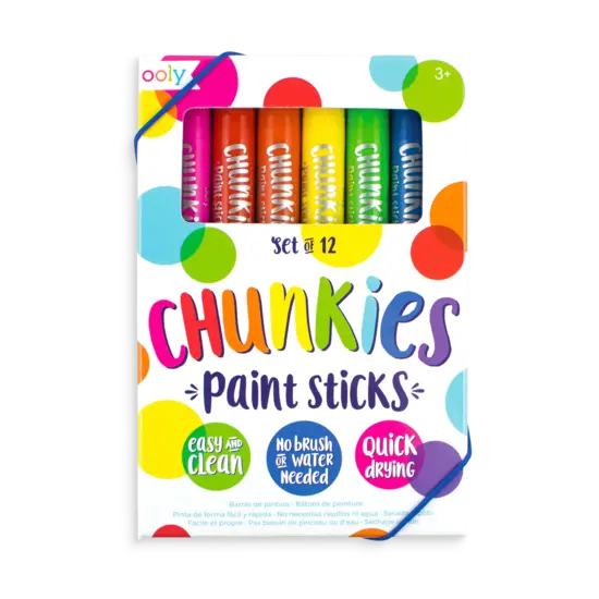 Ooly Ooly | Chunkies Set de 12 crayons de peinture
