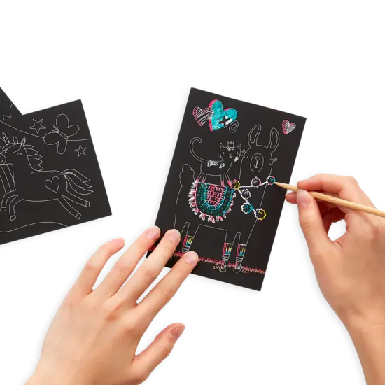 Ooly Ooly | Mini Kit Scratch & Scribble Fantastiques amis