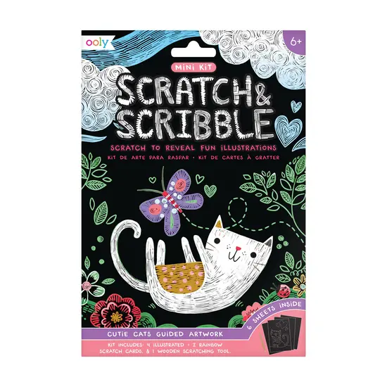 Ooly Ooly | Mini kit Scratch & Scribble Cutie Cats