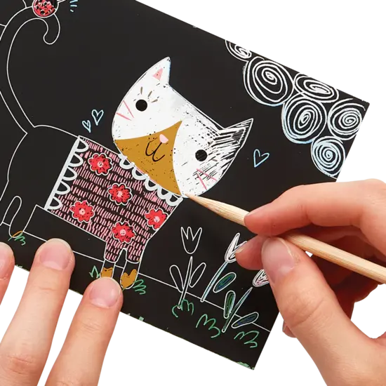 Ooly Ooly | Mini kit Scratch & Scribble Cutie Cats