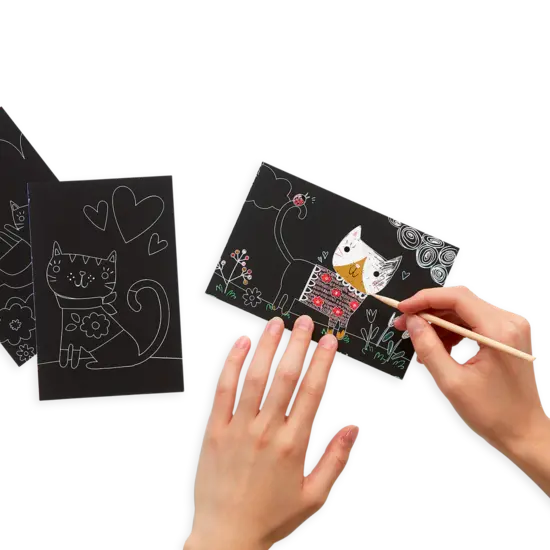 Ooly Ooly | Mini kit Scratch & Scribble Cutie Cats