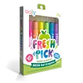 Ooly Ooly | Crayons gel parfumés à la pomme Fresh Pick, lot de 6