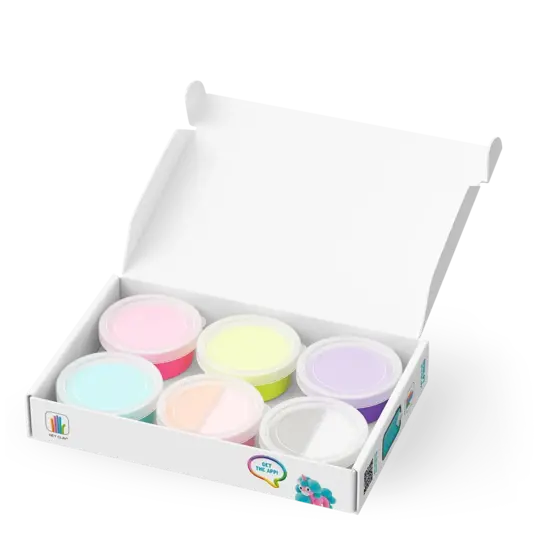 Hey Clay Hey Clay | Pâte à modeler Licornes arc-en-ciel Brighty Cloudy Sparky