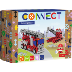 Connect | Blocs de construction M Camion de pompiers / Pelle mécanique à chenilles 241 pièces