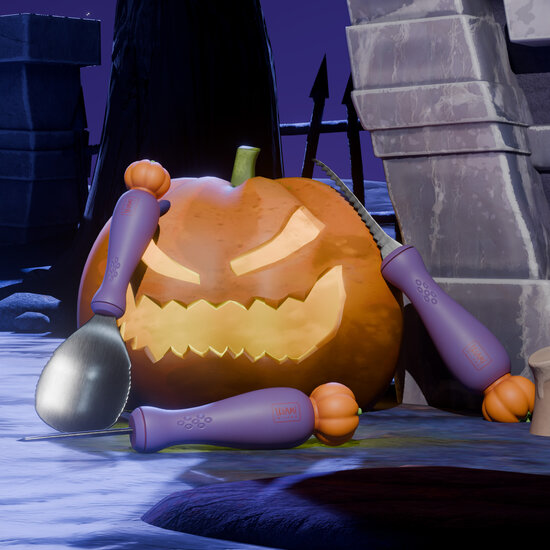 Legami Legami | Kit de sculpture de citrouilles d'Halloween - Sculptez et effrayez