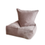 Moje Moje | Velours côtelé - Pouf Dirty Pink