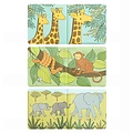 A Little Lovely Company A Lovely Little Company | Livre de bain magique Savanna Friends