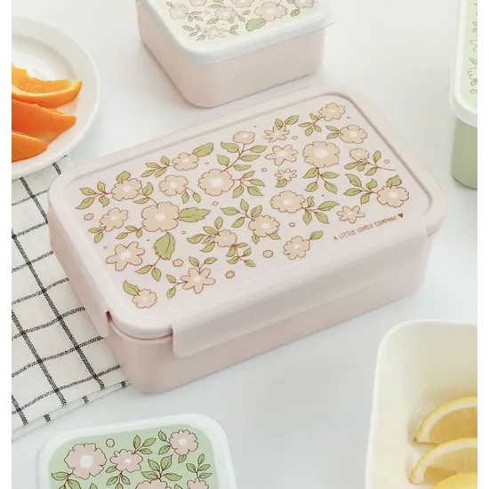 A Little Lovely Company A Little Lovely Company | Boîte à lunch Bento Fleurs roses