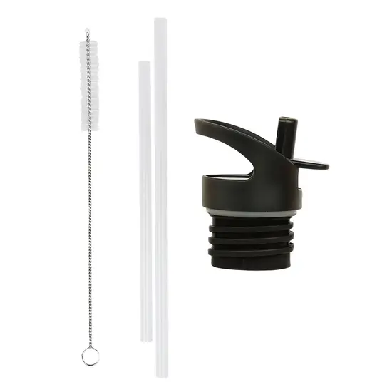 A Little Lovely Company A Little Lovely Company | Ensemble bouchon, paille et brosse Galaxy