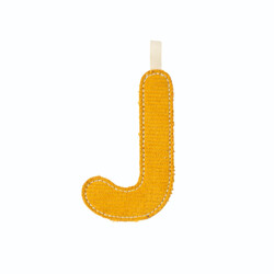 Lilliputiens | Lettre J Tissu phosphorescent