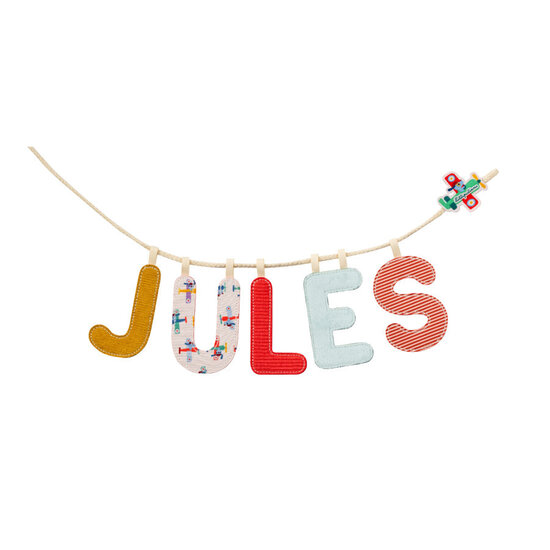 Lilliputiens Lilliputiens | Lettre J Tissu phosphorescent