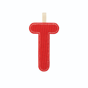 Lilliputiens | Lettre T en tissu réversible phosphorescent