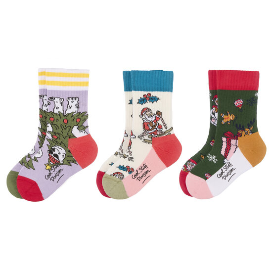 Hello Hossy Hello Hossy | Chaussettes Noël, lot de 3