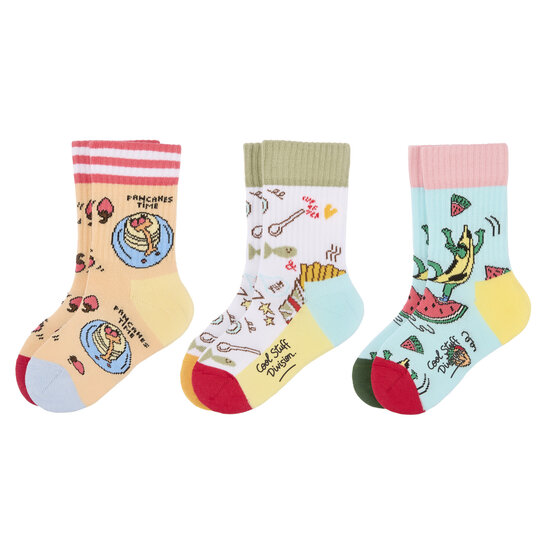 Hello Hossy Hello Hossy | Chaussettes Food, lot de 3
